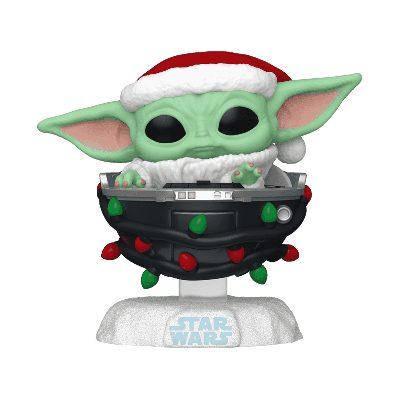 Фото №2 коллекционной фигурки Pop! Grogu with Santa Hat in Pram