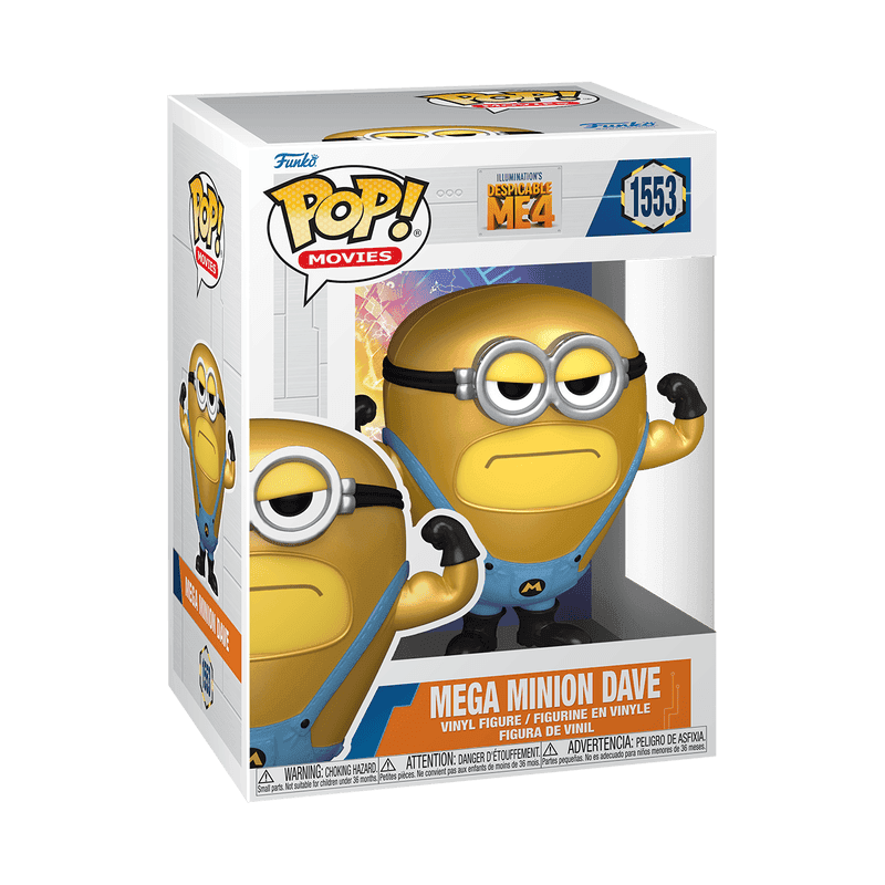 Фото №2 коллекционной фигурки POP! Movies Despicable Me 4 Mega Minion Dave