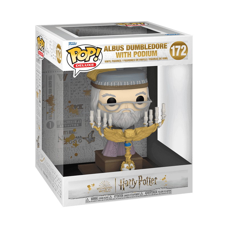 Фото №2 коллекционной фигурки POP! Deluxe Harry Potter POA Albus Dumbledore with Podium