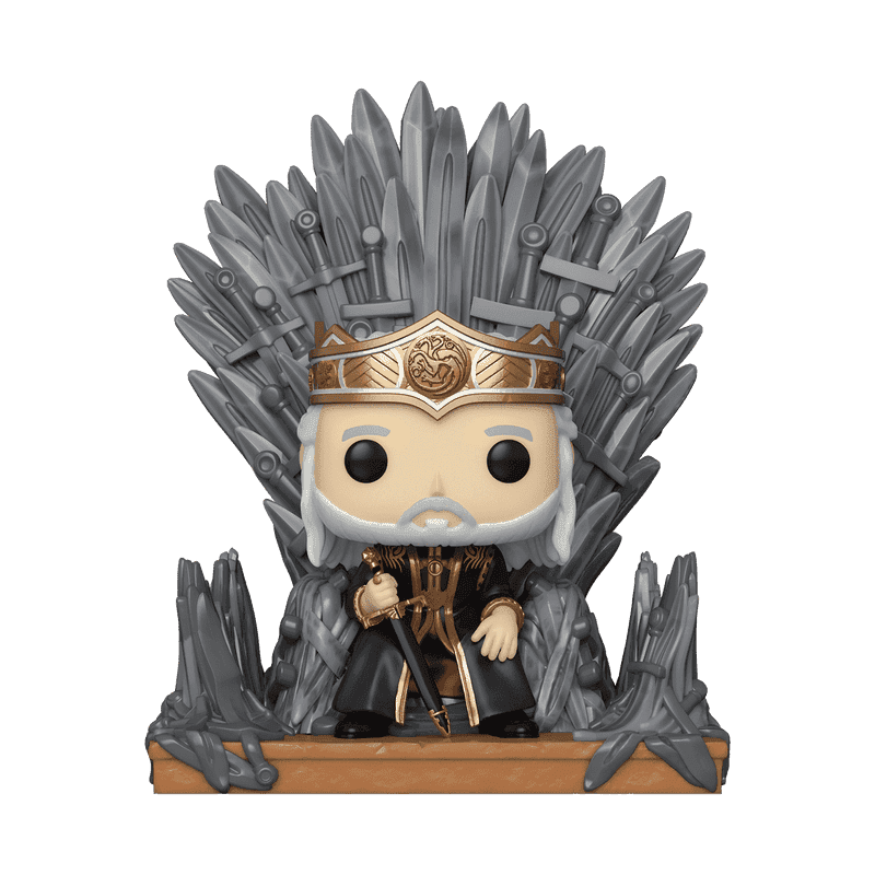 Фото №1 коллекционной фигурки POP! Deluxe HOTD S2 Viserys On The Iron Throne